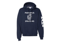 Paramus Spartans School Athletic Cotton Hooded Sweatshirt - Navy