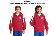 Memorial Elementary School Youth Fleece-Lined Colorblock Jacket - Red