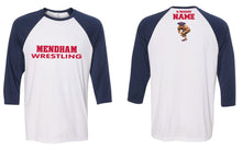 Mendham Chester Wrestling Baseball Shirt - Navy / White - 5KounT