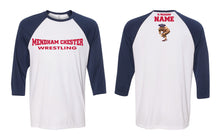 Mendham Chester Wrestling Baseball Shirt - Navy / White - 5KounT