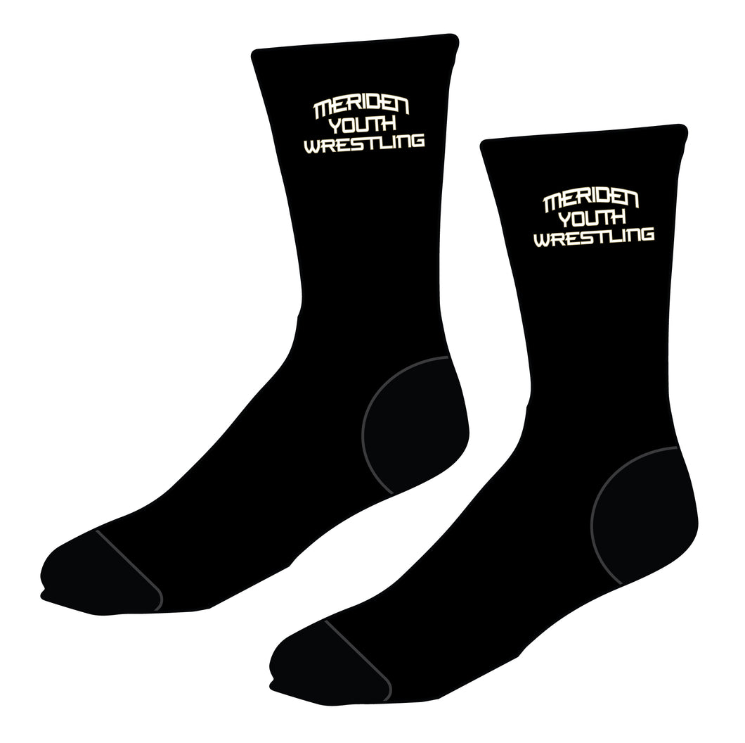 Meriden Youth Wrestling Sublimated Socks - 5KounT2018