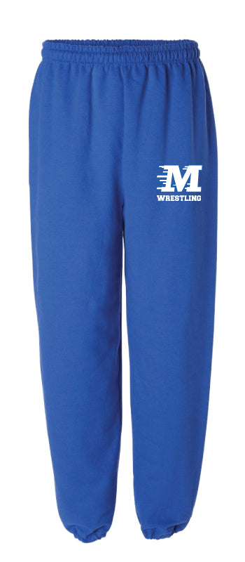 Middlesex Wrestling Cotton Sweatpants - Royal - 5KounT