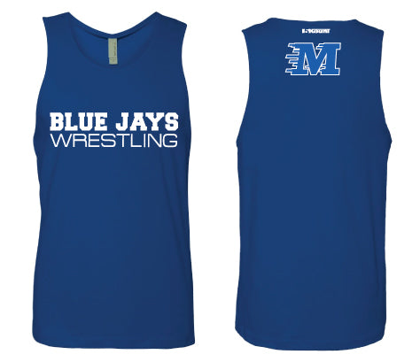 Middlesex Wrestling Mens Tank - Royal - 5KounT