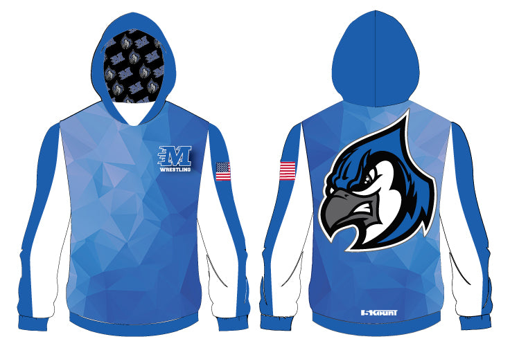 MIDDLESEX WRESTLING Sublimated White Hoodie