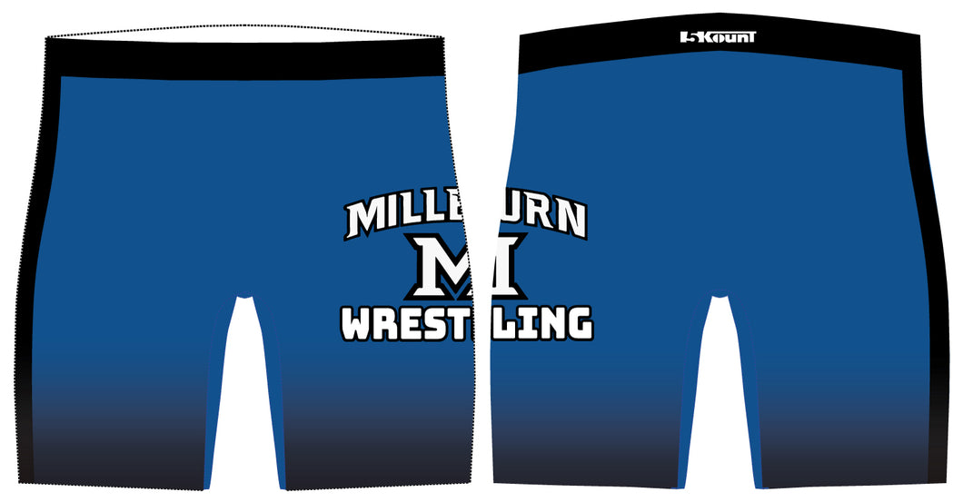 Millburn Wrestling Sublimated Compression Shorts - 5KounT