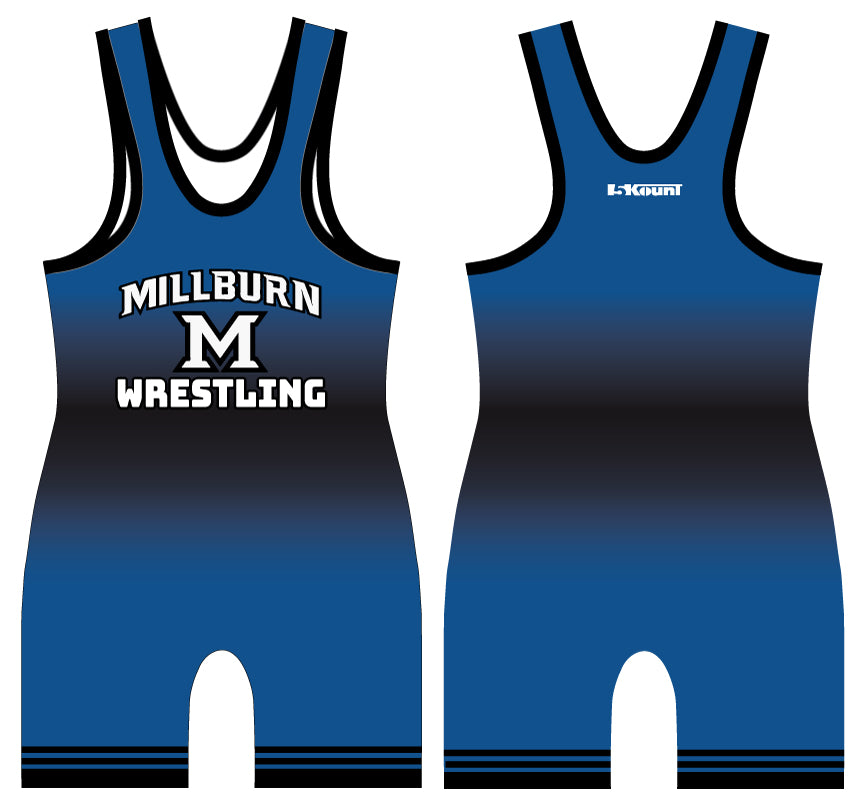 Millburn Wrestling Sublimated Singlet - 5KounT