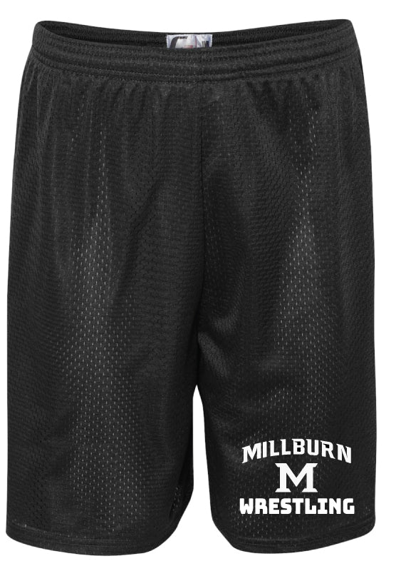 Millburn Wrestling Tech Shorts - Black - 5KounT