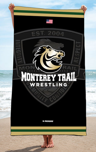Monterey Trail Wrestling Sublimated Beach Towel - 5KounT2018