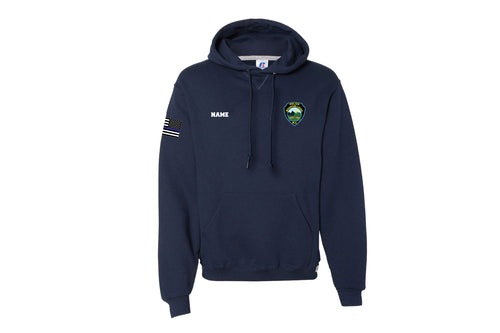 Mountain Lake Police Russell Athletic Cotton Hoodie - Navy - 5KounT