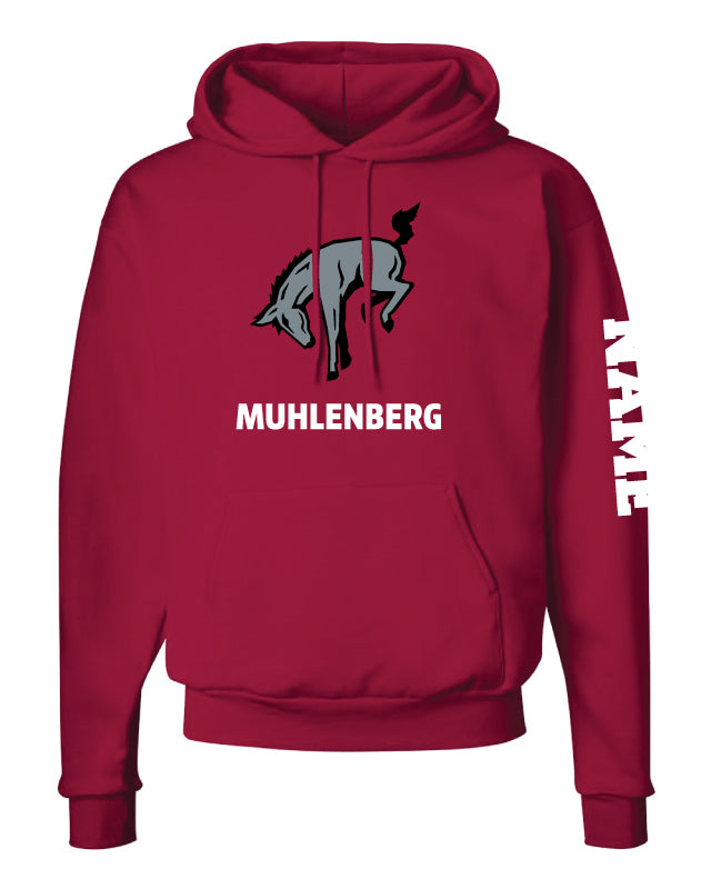Muhlenberg University Cotton Hoodie - Cardinal - 5KounT
