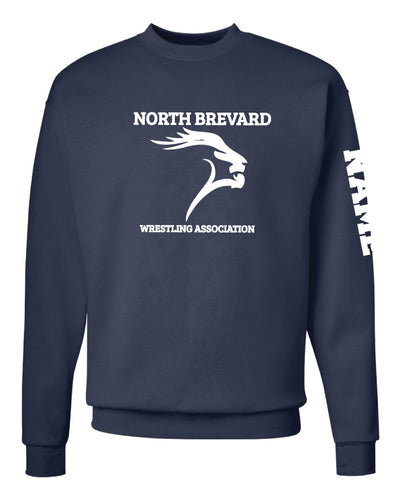 North Brevard Wrestling Association Crewneck Sweatshirt - Navy - 5KounT