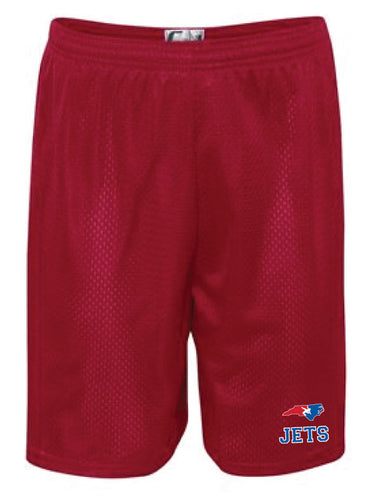 NC Jets Wrestling Tech Shorts - Red - 5KounT