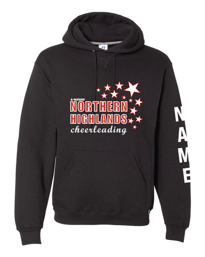 Highlands Cheer Russell Athletic Cotton Hoodie Design 2 - Black - 5KounT2018