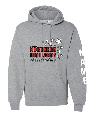Highlands Cheer Russell Athletic Cotton Hoodie Design 2 - Gray - 5KounT2018
