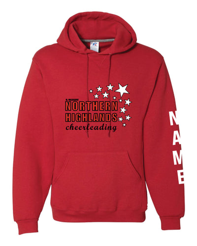 Highlands Cheer Russell Athletic Cotton Hoodie Design 2 - Red - 5KounT2018