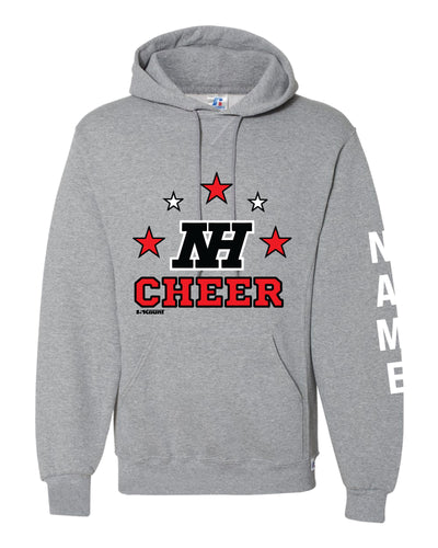 Highlands Cheer Russell Athletic Cotton Hoodie Design 1 - Gray - 5KounT2018
