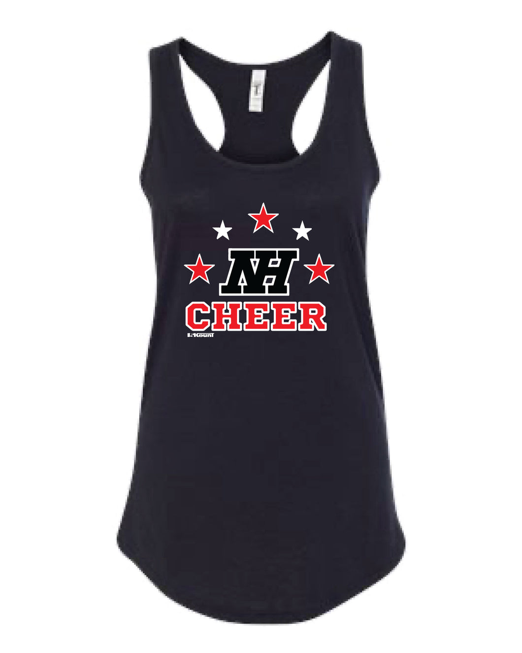 Highlands Cheer Ladies' Cotton Tank Top Design 1 - Black - 5KounT2018