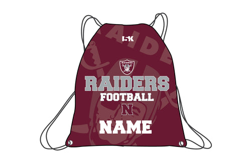 Nutley Raiders Football Sublimated Drawstring Bag