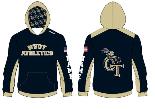 NVOT Athletics Sublimated Hoodie - Navy / Gold - 5KounT2018