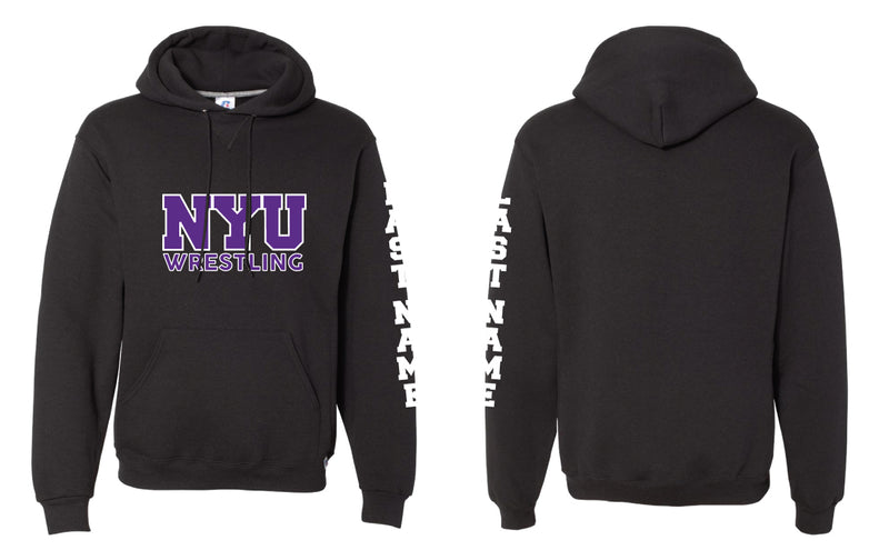 NYU Wrestling Cotton Hoodie Black