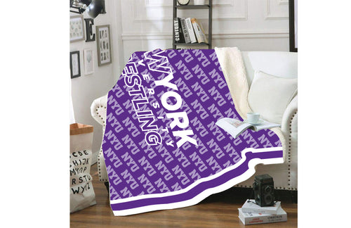 NYU Wrestling Sublimated Blanket - 5KounT