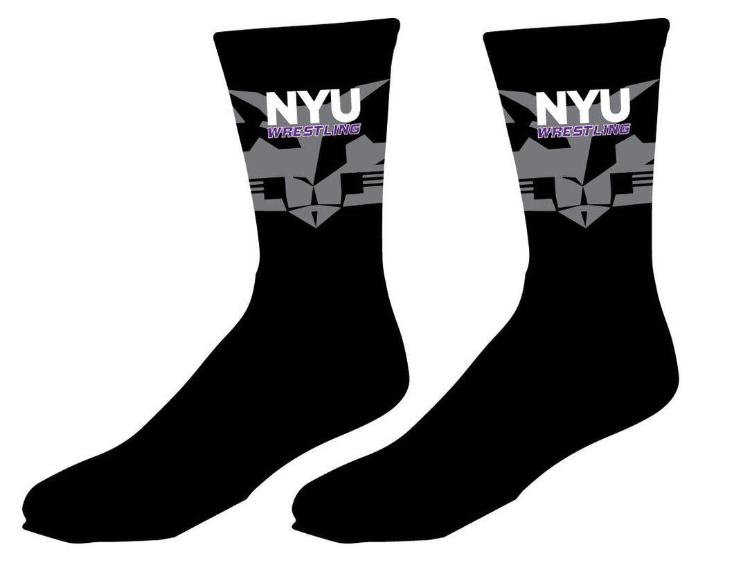 NYU Wrestling Sublimated Socks - 5KounT