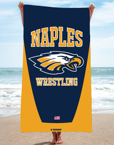 Naples Wrestling Sublimated Beach Towel - 5KounT2018