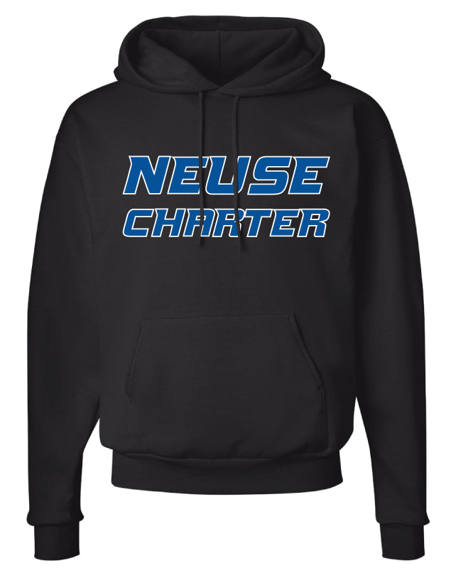 Neuse Charter Athletics Cotton Hoodie - Black - 5KounT