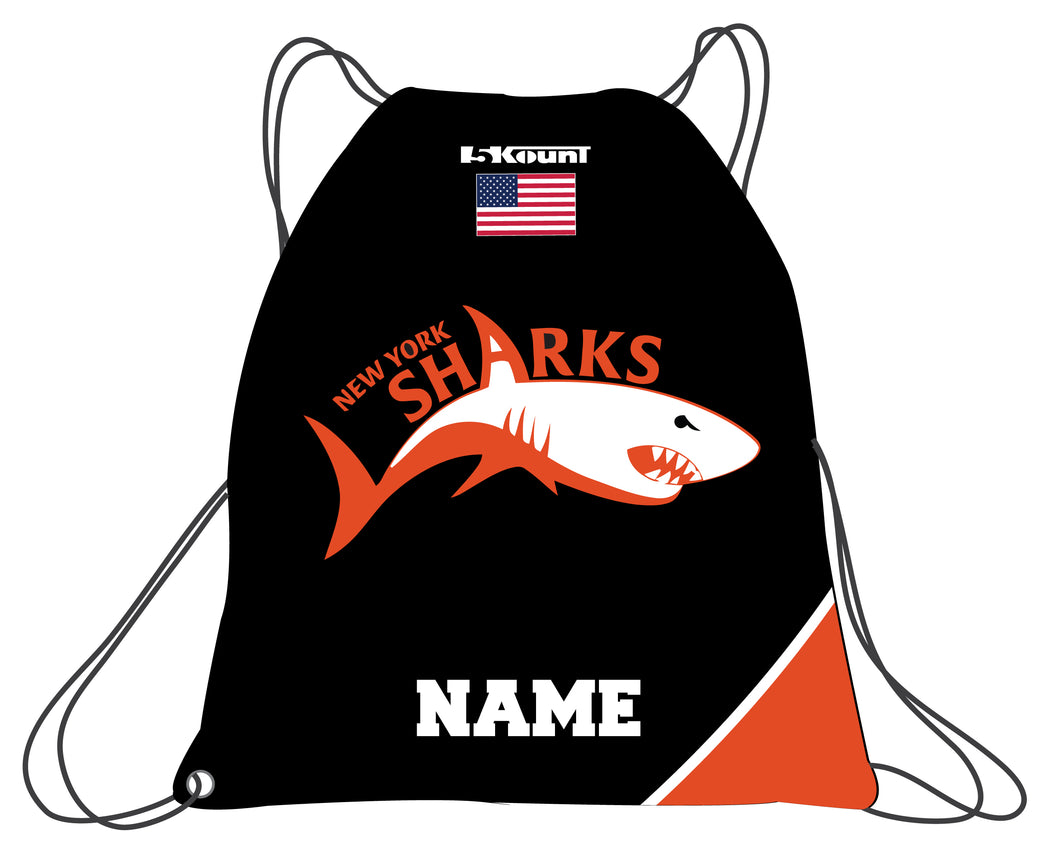 New York Sharks Sublimated Drawstring Bag - 5KounT2018