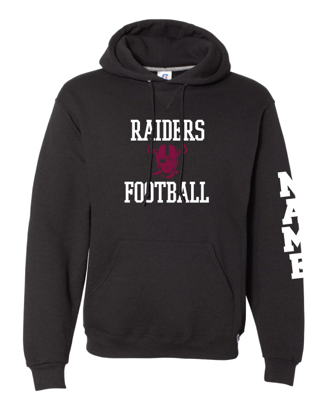 Raiders Football Russell Athletic Cotton Hoodie - Black - 5KounT