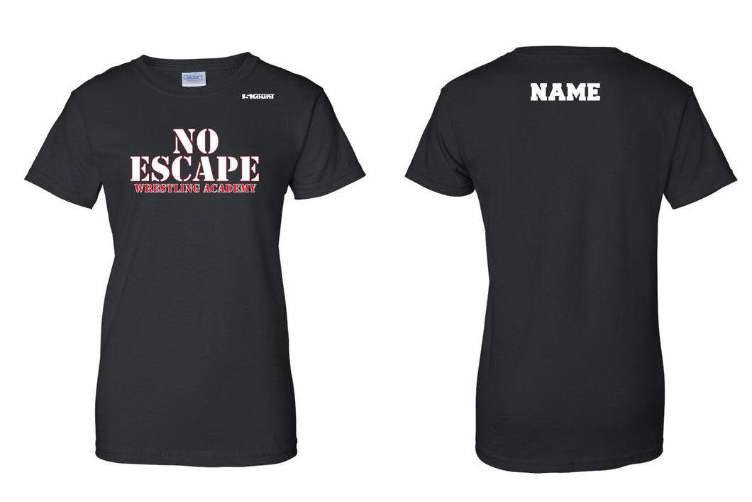 No Escape Wrestling Academy Cotton Women's Crew Tee - Black