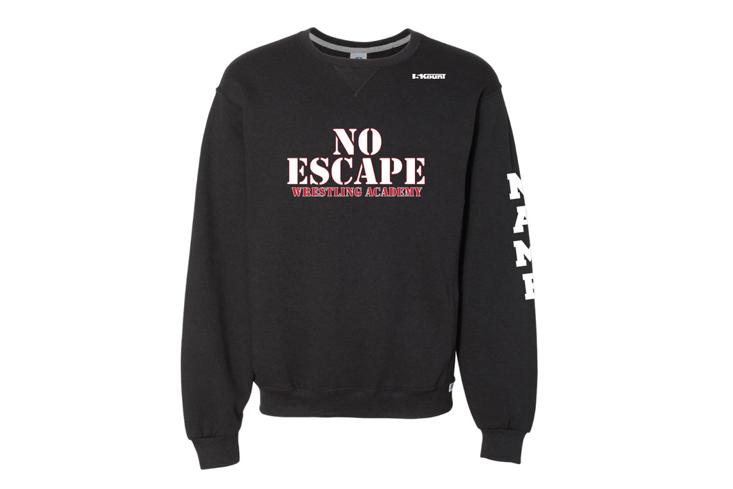 No Escape Wrestling Academy Russell Athletic Cotton Crewneck Sweatshirt - Black