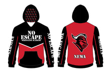 No Escape Wrestling Academy Sublimated Hoodie - Red and Black Design 2