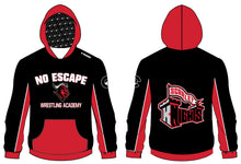 No Escape Wrestling Academy Sublimated Hoodie - Red/Black - 5KounT2018