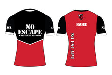 No Escape Wrestling Academy Sublimated Compression Shirt - Red and Black Design 2