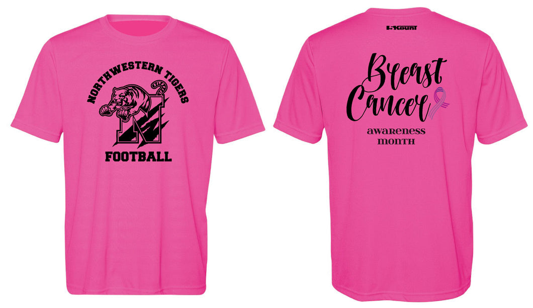 Northwestern Football Men's DryFit Performance Tee -  Sport Charity - Pink - 5KounT2018
