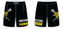 Northwestern lacrosse Sublimated Panel Shorts Black/White - 5KounT2018