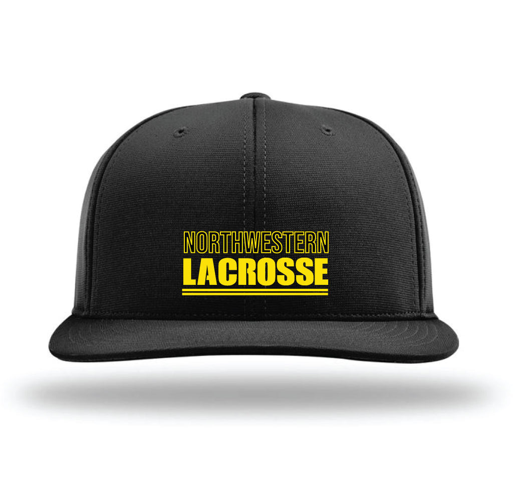 Northwestern Lacrosse Flexfit Cap - Black - 5KounT2018