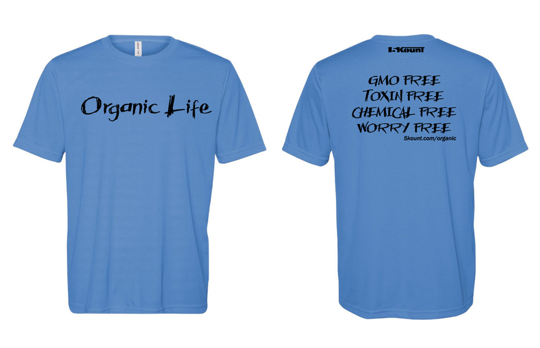 Organic Life DryFit Tee - Blue 1.0 - 5KounT