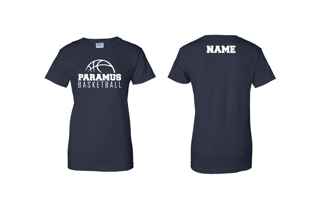 Paramus Basketball Cotton Women's Crew Tee - Navy