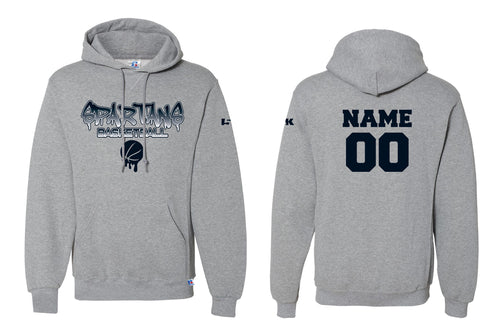 Paramus Basketball Russell Athletic Cotton Hoodie Drip Design - Oxford