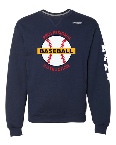 Professional Baseball Instruction Russell Athletic Cotton Crewneck Sweatshirt - Navy - 5KounT2018