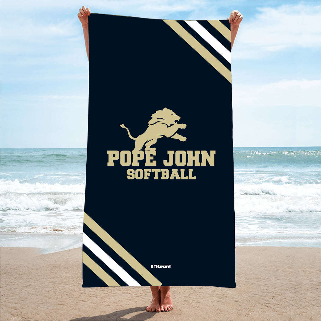 Pope John Softball Sublimated Beach Towel - 5KounT2018