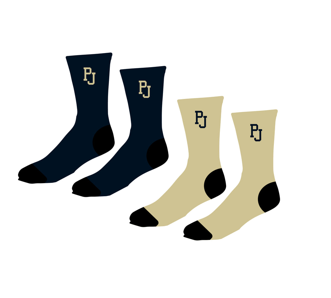 Pope John Softball Sublimated Socks - Navy / Gold - 5KounT2018