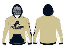 Pope John Softball Sublimated Hoodie - Gold - 5KounT2018