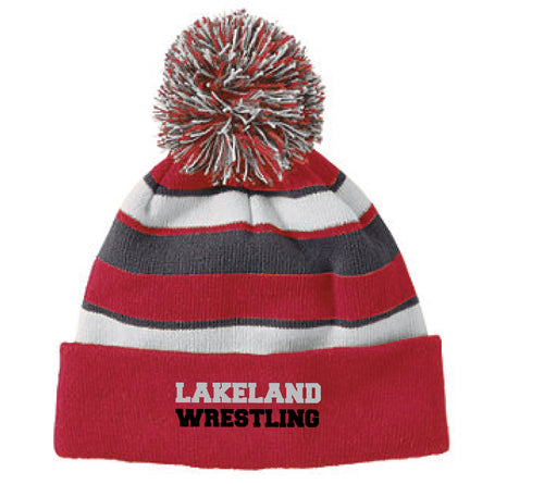 Lakeland Jr. Wrestling Pom Beanie - 5KounT