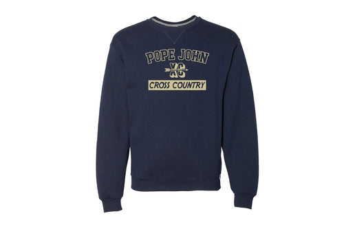 Pope John Cross Country Athletic Cotton Crewneck Sweatshirt - Navy - 5KounT2018