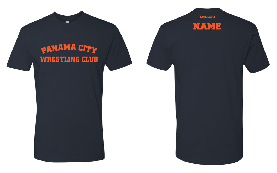 Panama City Wrestling Club Cotton Crew Tee - Navy - 5KounT