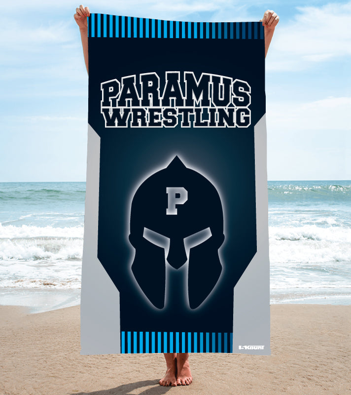 Paramus HS Wrestling Sublimated Beach Towel - 5KounT2018