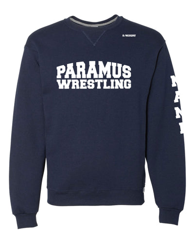 Paramus HS Wrestling Russell Athletic Cotton Crewneck Sweatshirt- Navy - 5KounT2018